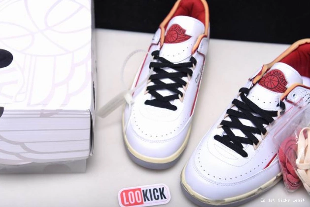 Off-White Low White Red Jordan Retro 2 DJ4375-106 SP 0805